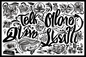 Thick text saying the letters: OL tattoo idea