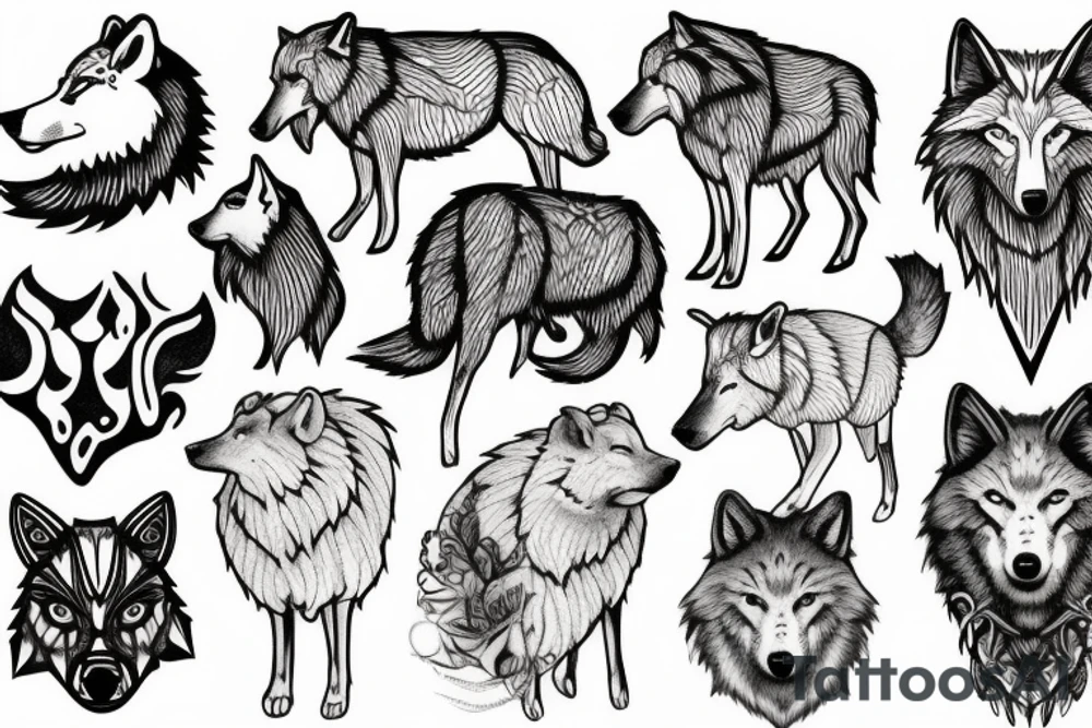 wolf in sheep's skin tattoo idea