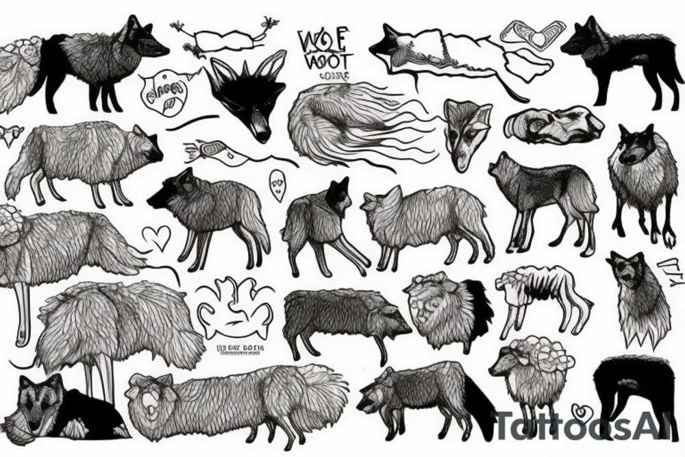 wolf in sheep's clothing tattoo idea
