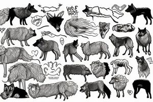 wolf in sheep's clothing tattoo idea