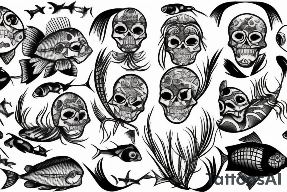 Fish Skeleton tattoo idea