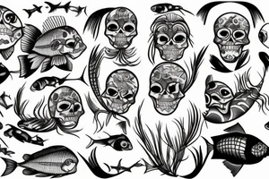 Fish Skeleton tattoo idea
