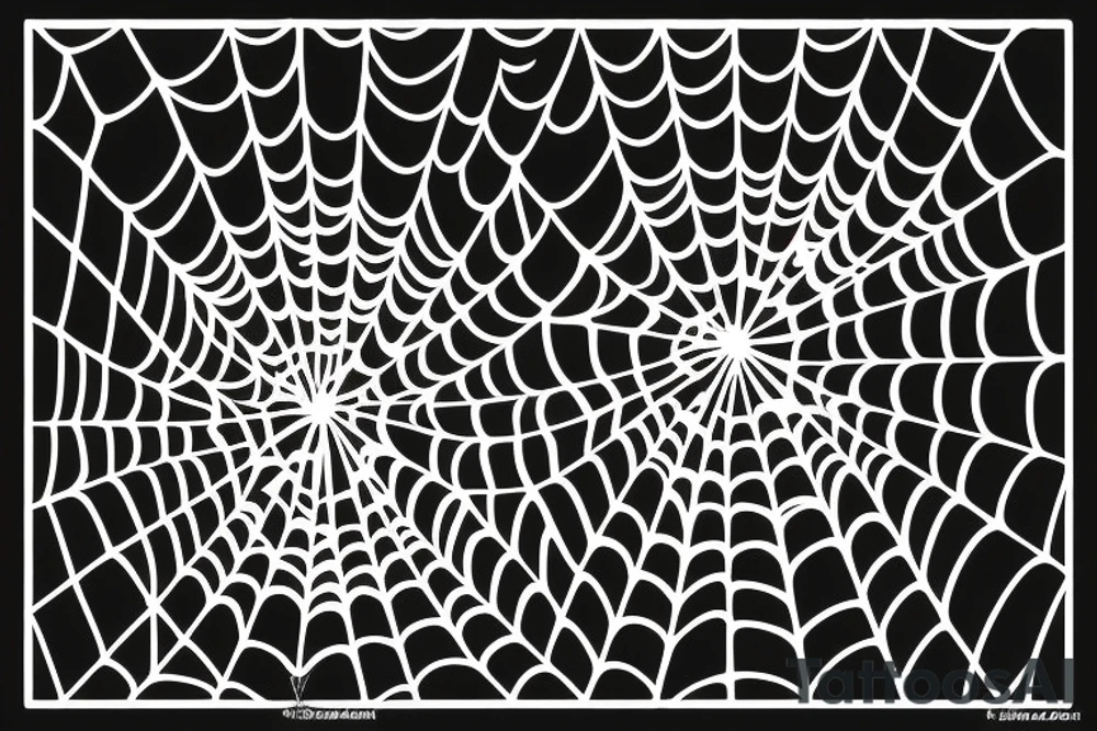 spider web with the style of web from venom from the spiderman movie tattoo idea