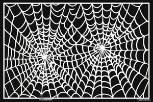 spider web with the style of web from venom from the spiderman movie tattoo idea