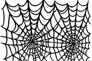 spider web with the style of web from venom from the spiderman movie tattoo idea