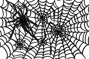 spider web with the style of web from venom from the spiderman movie tattoo idea