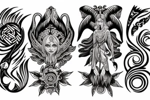 Slavic mythology symbols tattoo idea