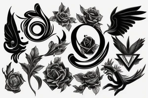 3d art and symbolism tattoo idea