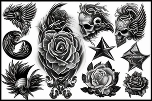 3d art and symbolism tattoo idea