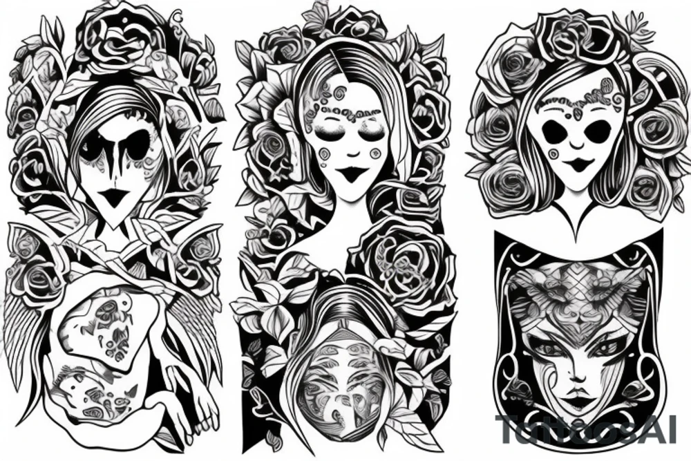 matching sibling tattoos for yvonne and vivian tattoo idea