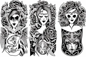 matching sibling tattoos for yvonne and vivian tattoo idea