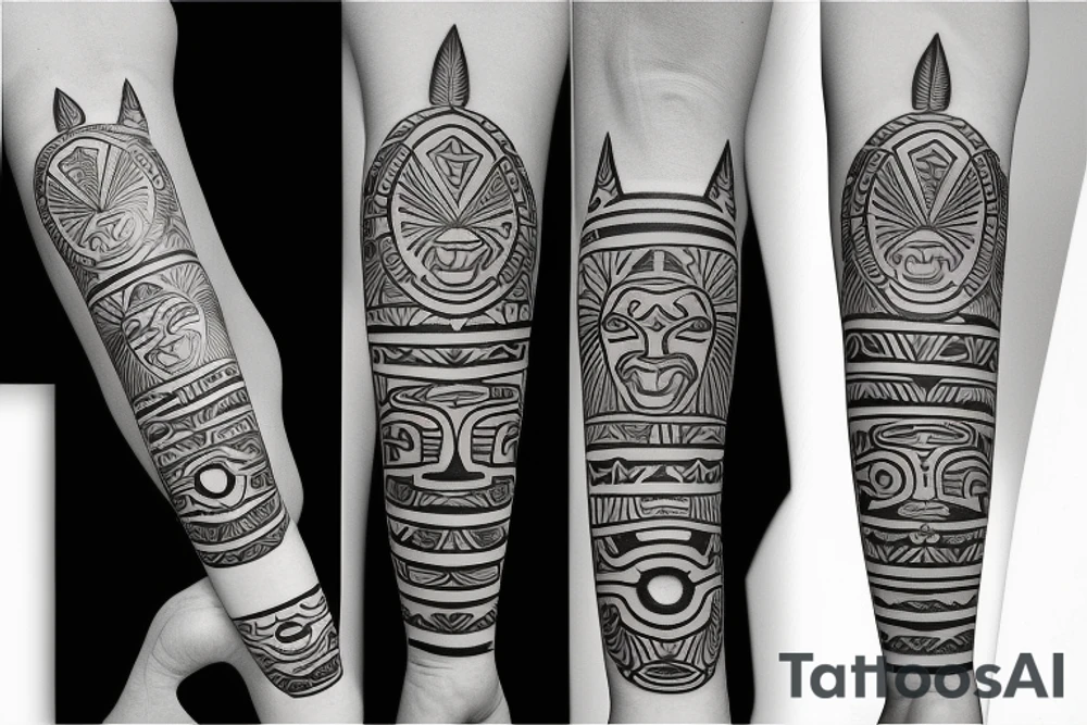 Taino indian arm band tattoo idea