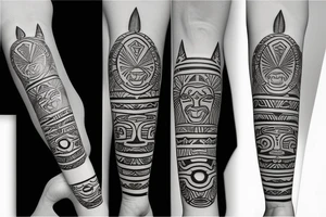 Taino indian arm band tattoo idea