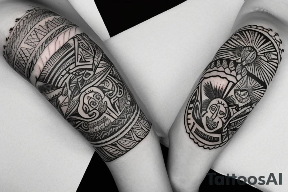 Taino indian arm band tattoo idea