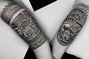 Taino indian arm band tattoo idea