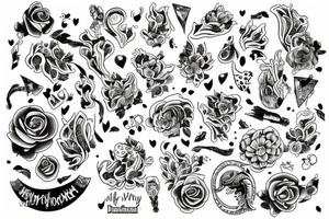 Wiedźmin w kosmosie z jeleniem który ma duże poroże tattoo idea
