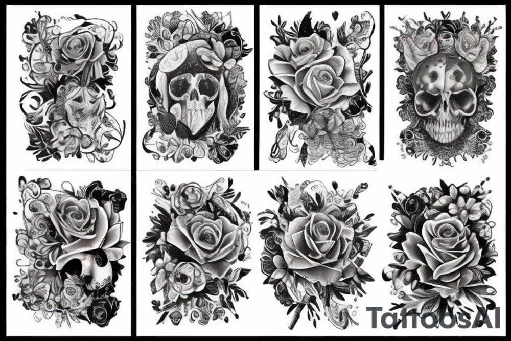 Wiedźmin w kosmosie z jeleniem który ma duże poroże tattoo idea