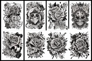 Wiedźmin w kosmosie z jeleniem który ma duże poroże tattoo idea