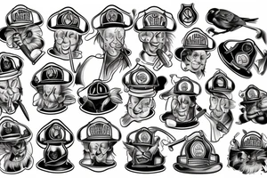 Muscular Cardinal Firefighter tattoo idea