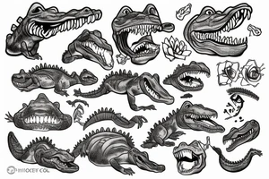 crocodile tattoo idea