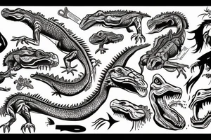 crocodile tattoo idea