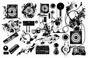 techno music tattoo idea