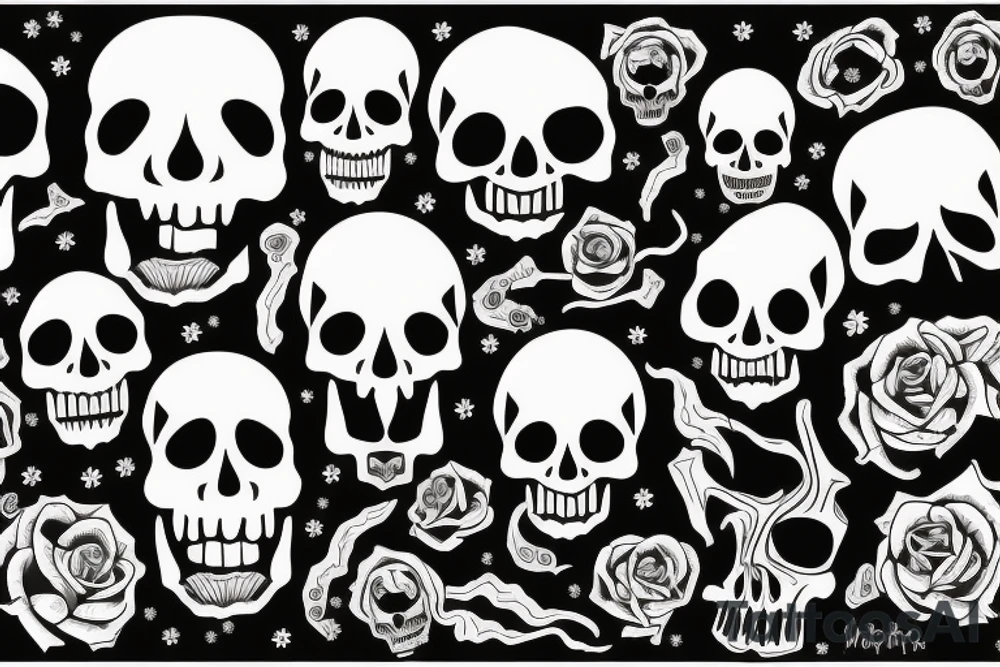 skull with brain out tattoo idea