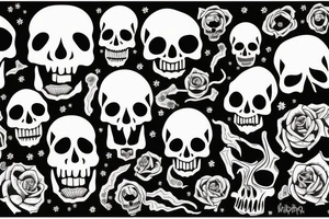 skull with brain out tattoo idea