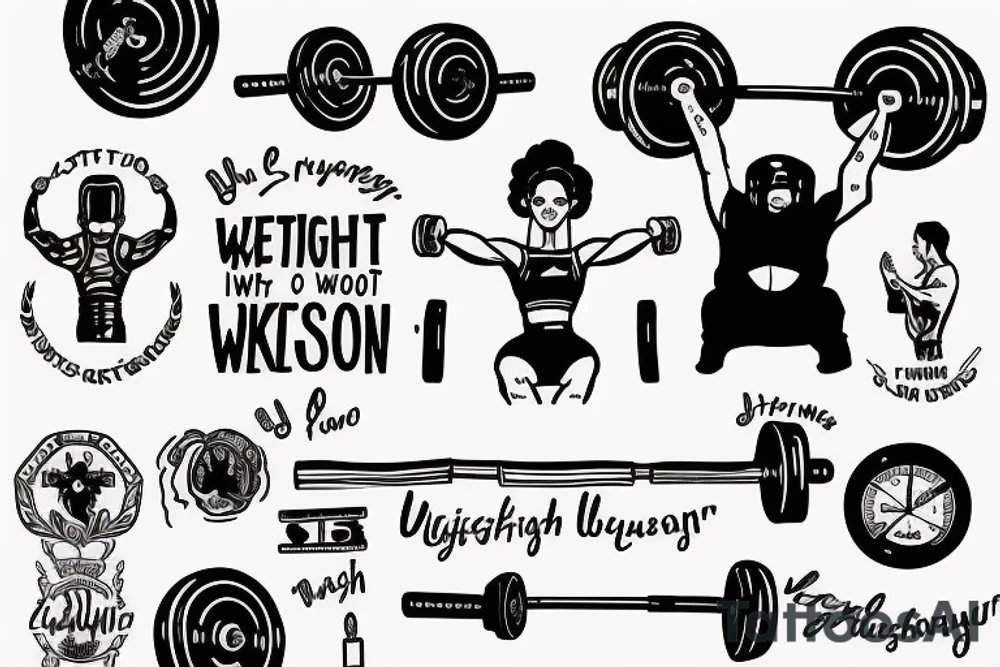 how weightlifting saved me from depression tattoo idea