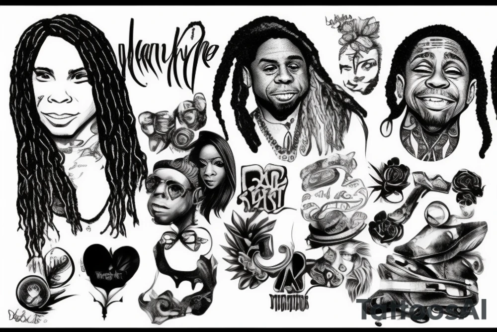 lil wayne bath tattoo idea