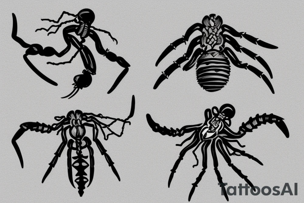 two scorpions with stingers making a heart tattoo idea