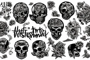 Vita ante mortem
Fortitudo ante infirmitatem
Iter ante destinatum tattoo idea