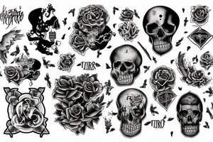 Vita ante mortem
Fortitudo ante infirmitatem
Iter ante destinatum tattoo idea