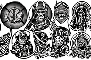Spartan Viking tattoo idea