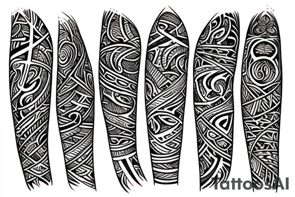 thorn around forearm tattoo idea