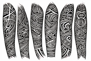 thorn around forearm tattoo idea