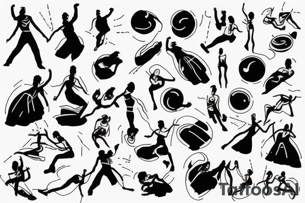dancing energy tattoo idea
