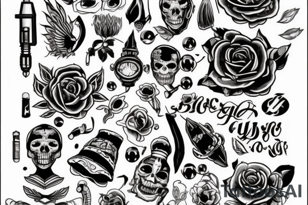 Глаз с щупальцами в голове ужаса tattoo idea
