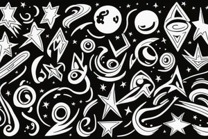 cosmic dance of energy tattoo idea
