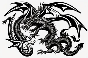 dragon attacking a fighter jet over the ocean arm tattoo tattoo idea