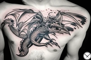 dragon attacking a fighter jet over the ocean arm tattoo tattoo idea