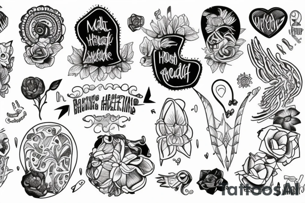 Mental health journey tattoo idea