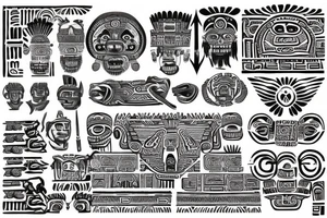 aztec mayan tattoo idea