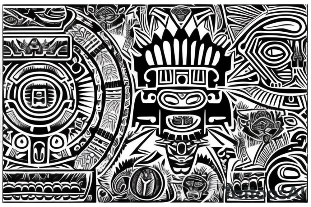 aztec mayan tattoo idea