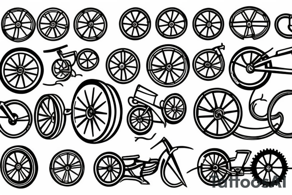 fire wheels 80s style tattoo idea