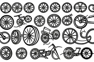 fire wheels 80s style tattoo idea