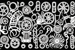 fire wheels 80s style tattoo idea