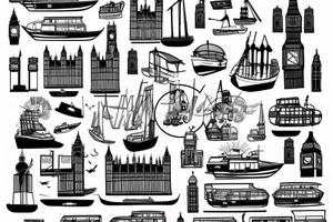 London travel film photography architecture history boats tattoo idea