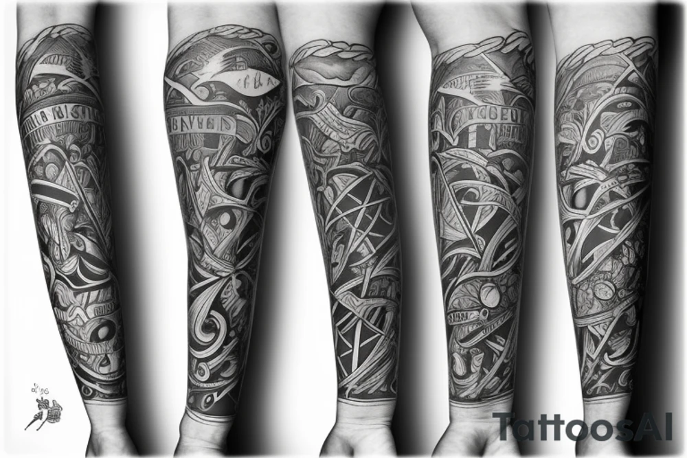 Catalonia forearm tattoo idea