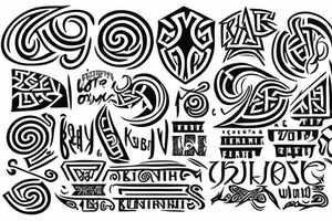 Old Norse runic spelling of kendall tattoo idea